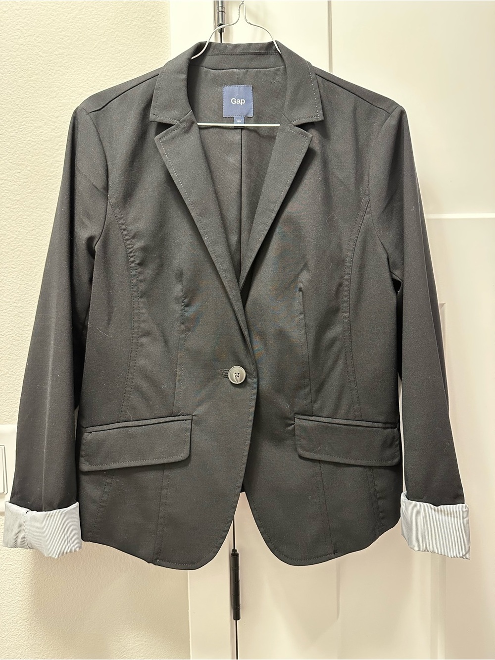 Gap Women's Black Tailored Single-Button Blazer size S